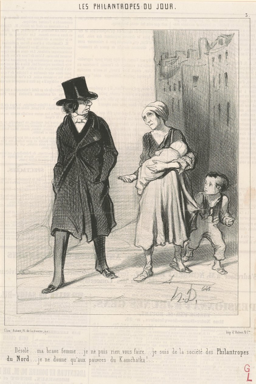 Przepraszam... jestem z Północnego Towarzystwa Filantropijnego... autorstwa Honoré Daumier