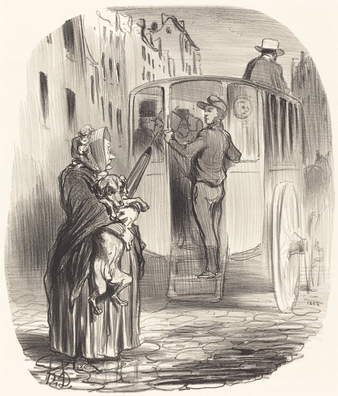 Przepraszam, Obywatelu... nie mam psów... autorstwa Honoré Daumier