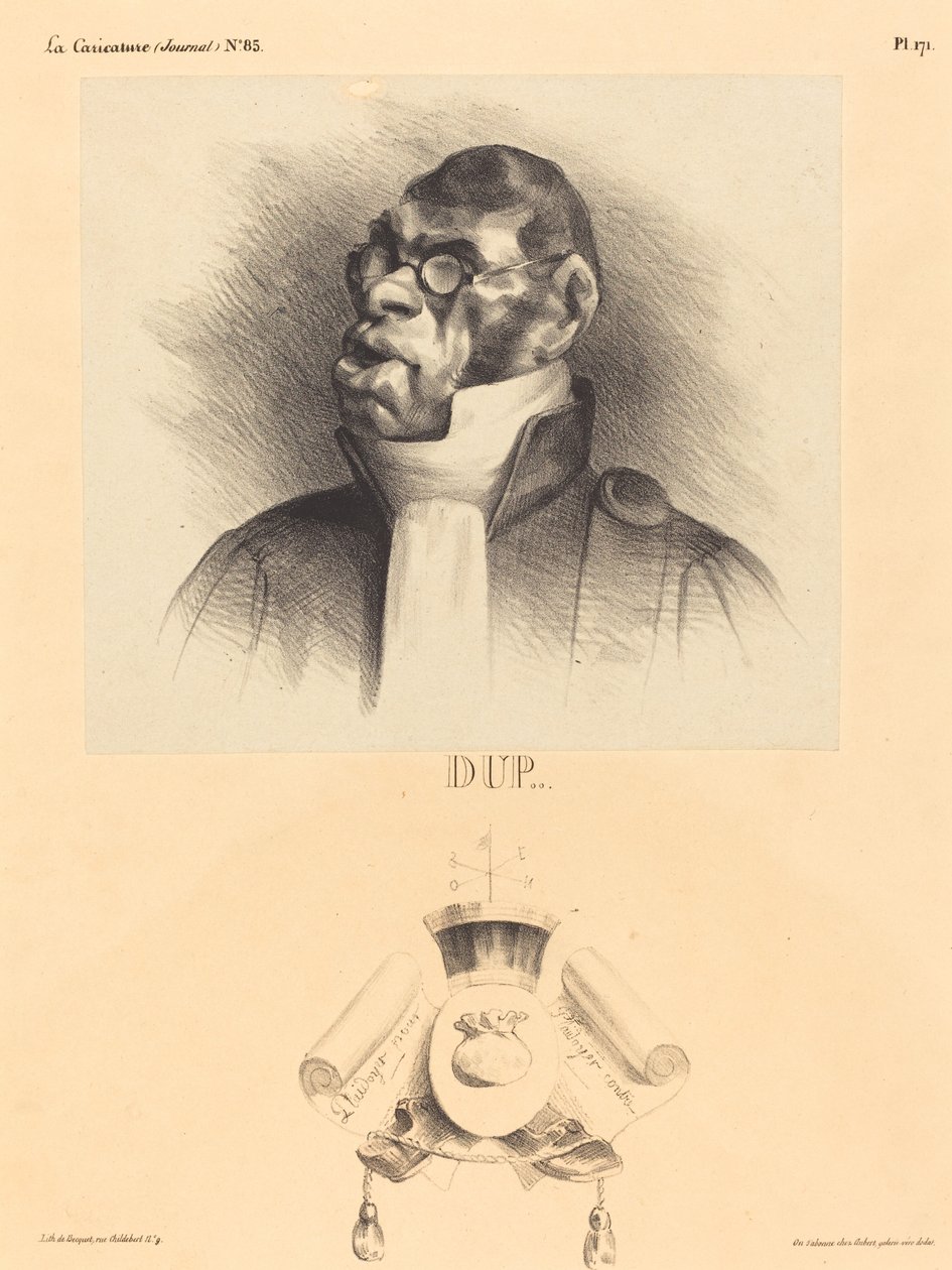 starszy dupin autorstwa Honoré Daumier