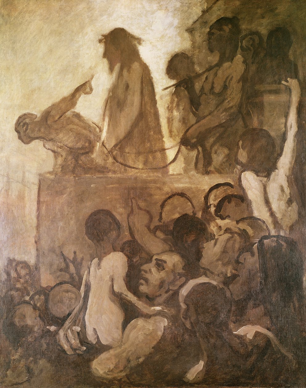 Болгоогтун Хүн, c.1848-52 poli autorstwa Honoré Daumier