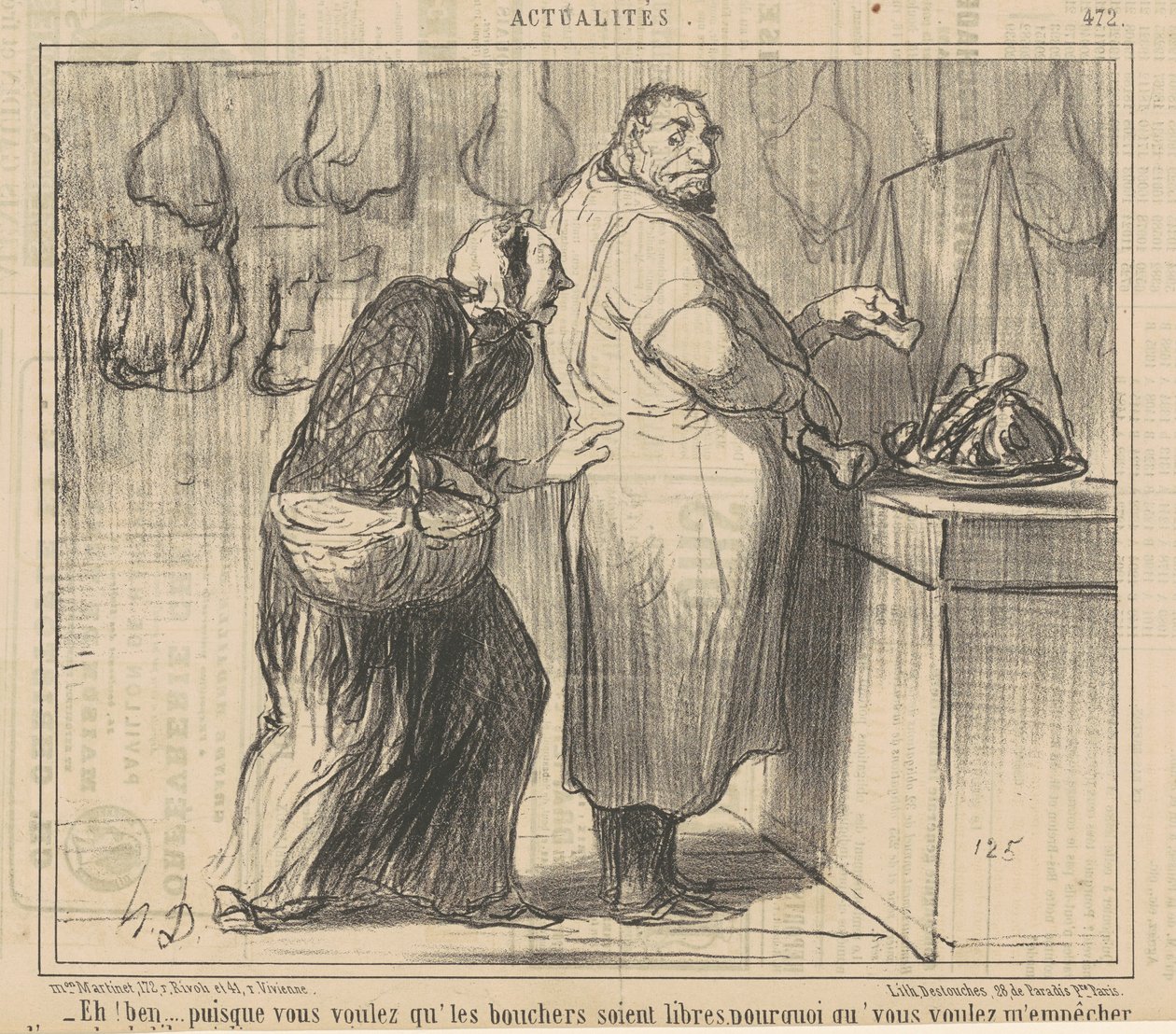 Hej! Cóż... skoro chcesz rzeźników... autorstwa Honoré Daumier
