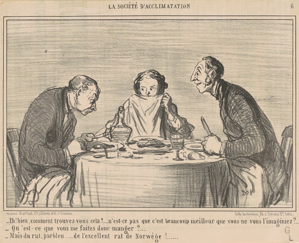 Hej! Jak to znaleźć? autorstwa Honoré Daumier