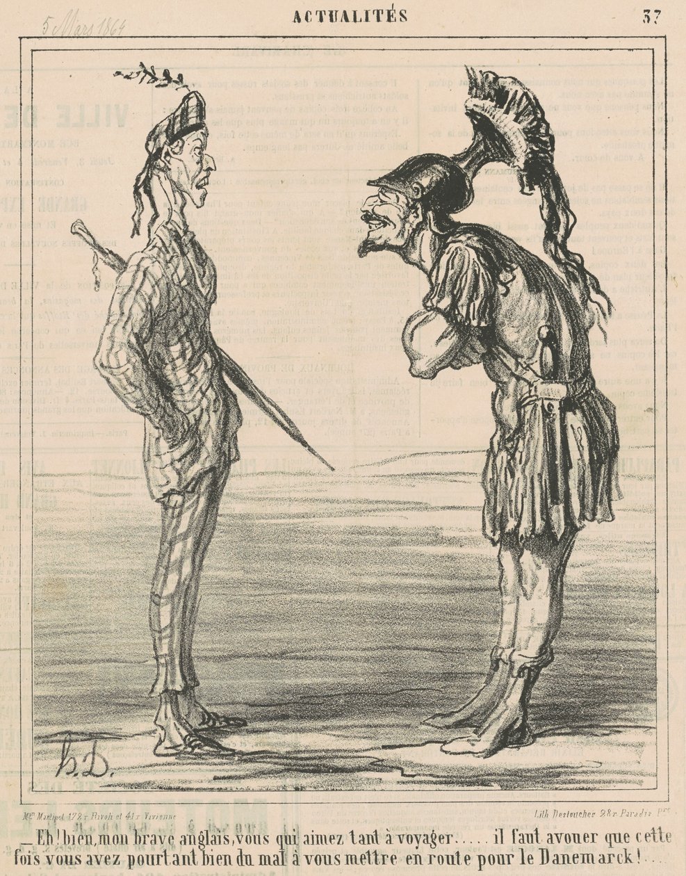 Dobrze! Mój dzielny angielski... autorstwa Honoré Daumier