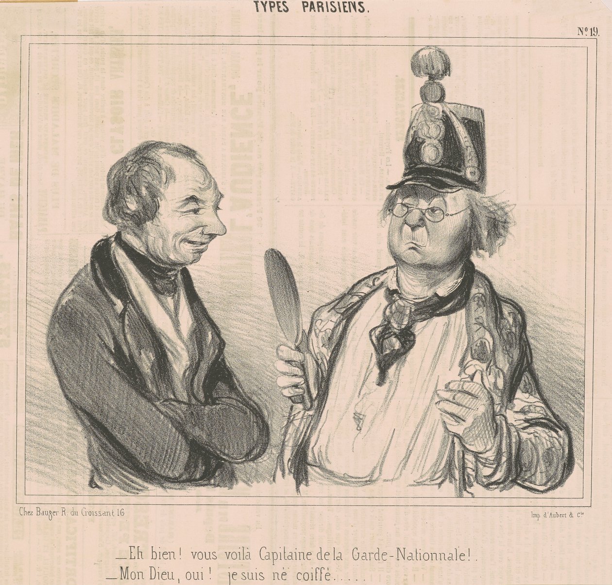 Dobrze! Proszę, kapitanie Gwardii Narodowej autorstwa Honoré Daumier