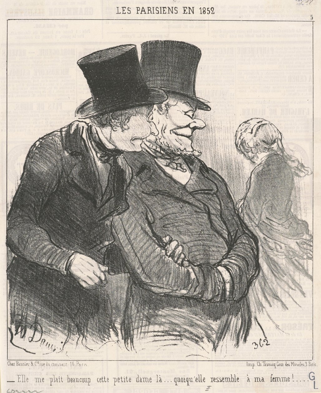 Bardzo mnie lubi... autorstwa Honoré Daumier