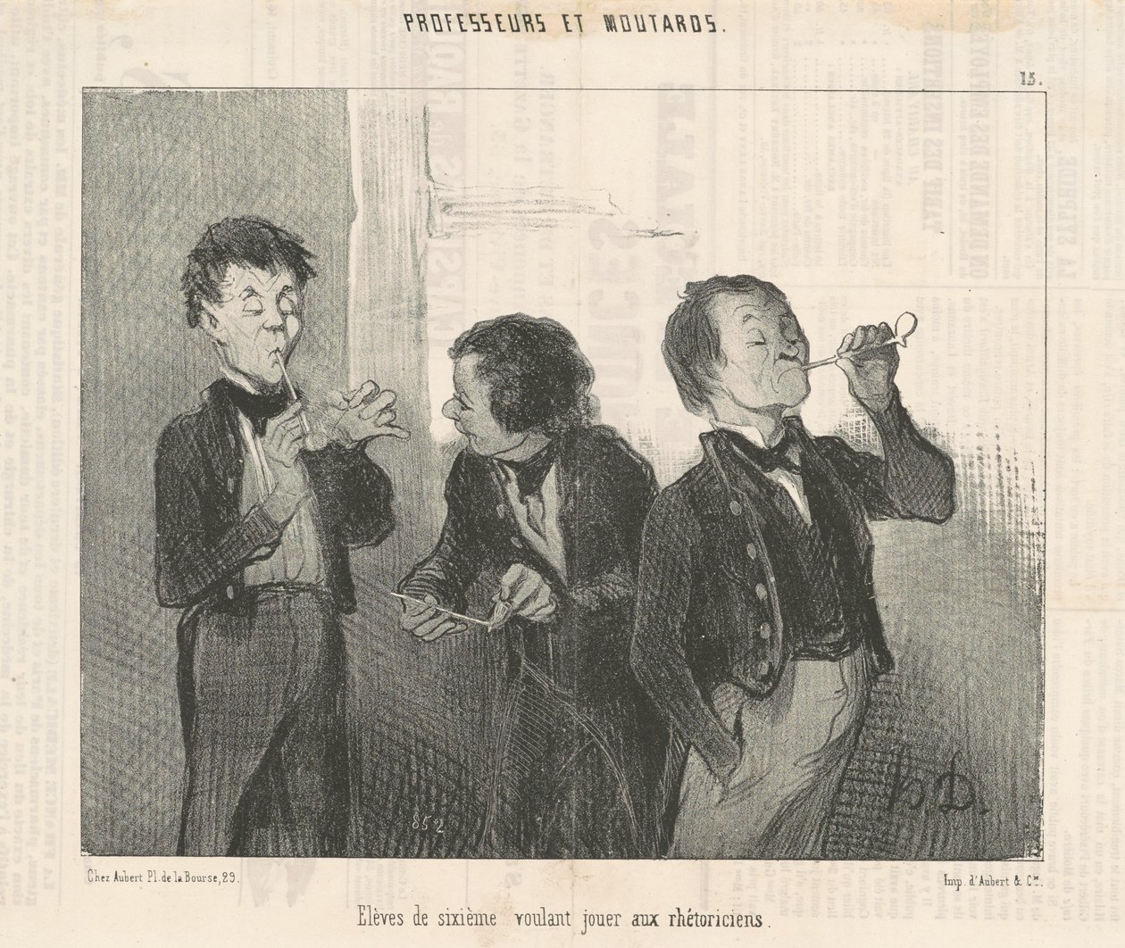 Szóstoklasiści chcą bawić się w retorów autorstwa Honoré Daumier