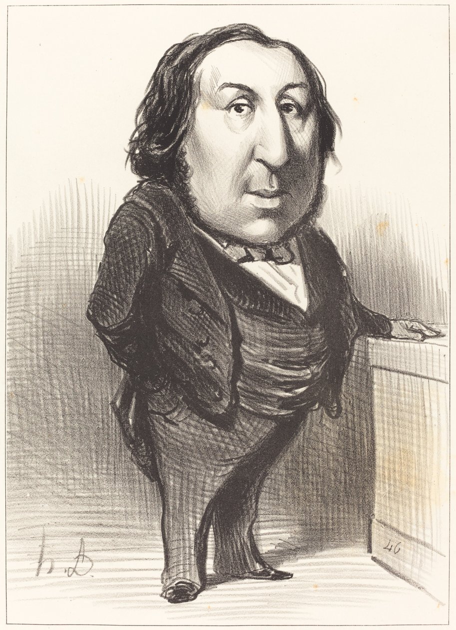 Emmanuel Arago autorstwa Honoré Daumier