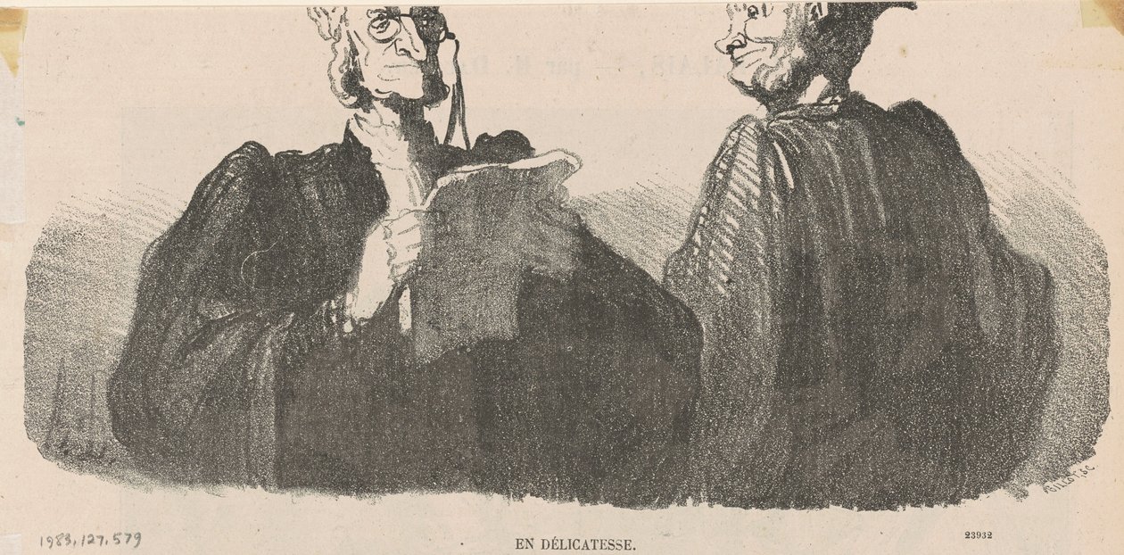 W delikatności autorstwa Honoré Daumier