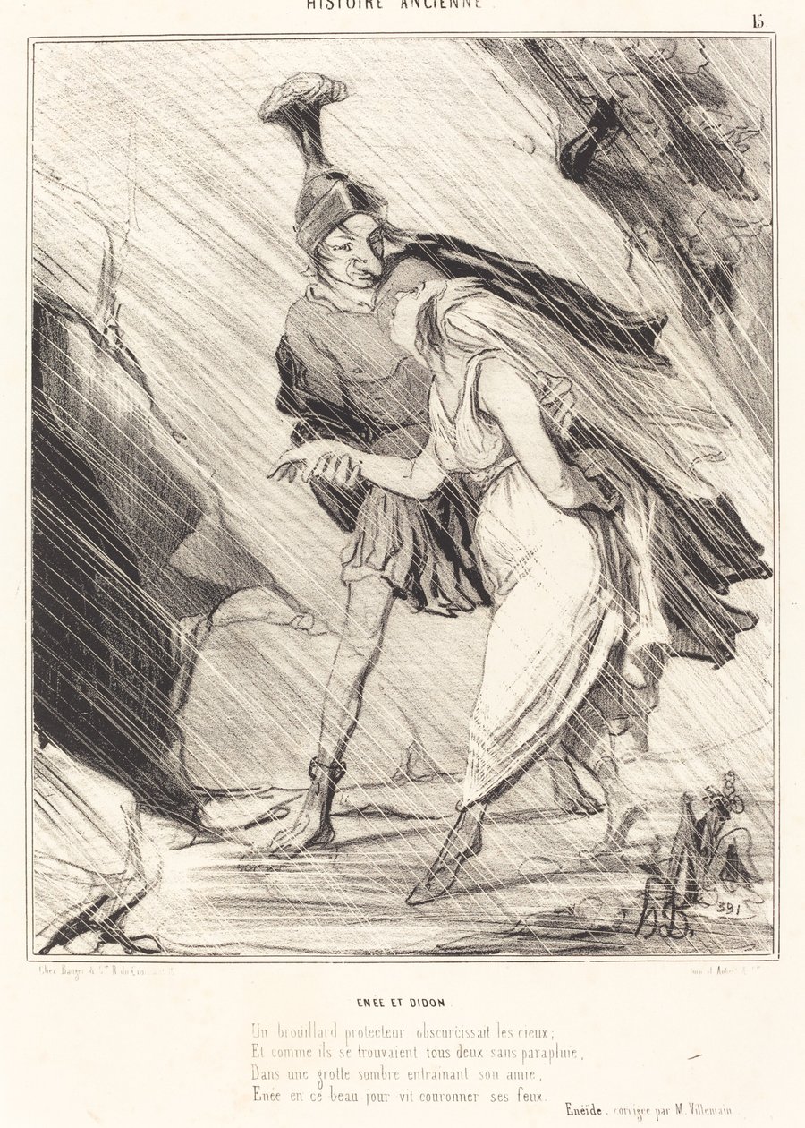Eneasz i Dydona autorstwa Honoré Daumier