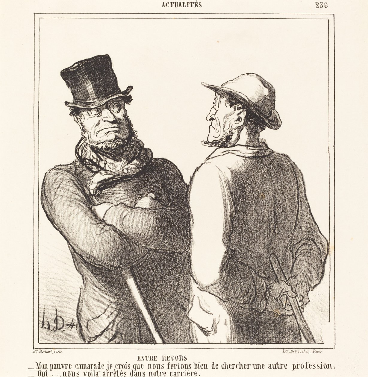 Między wspomnieniami autorstwa Honoré Daumier