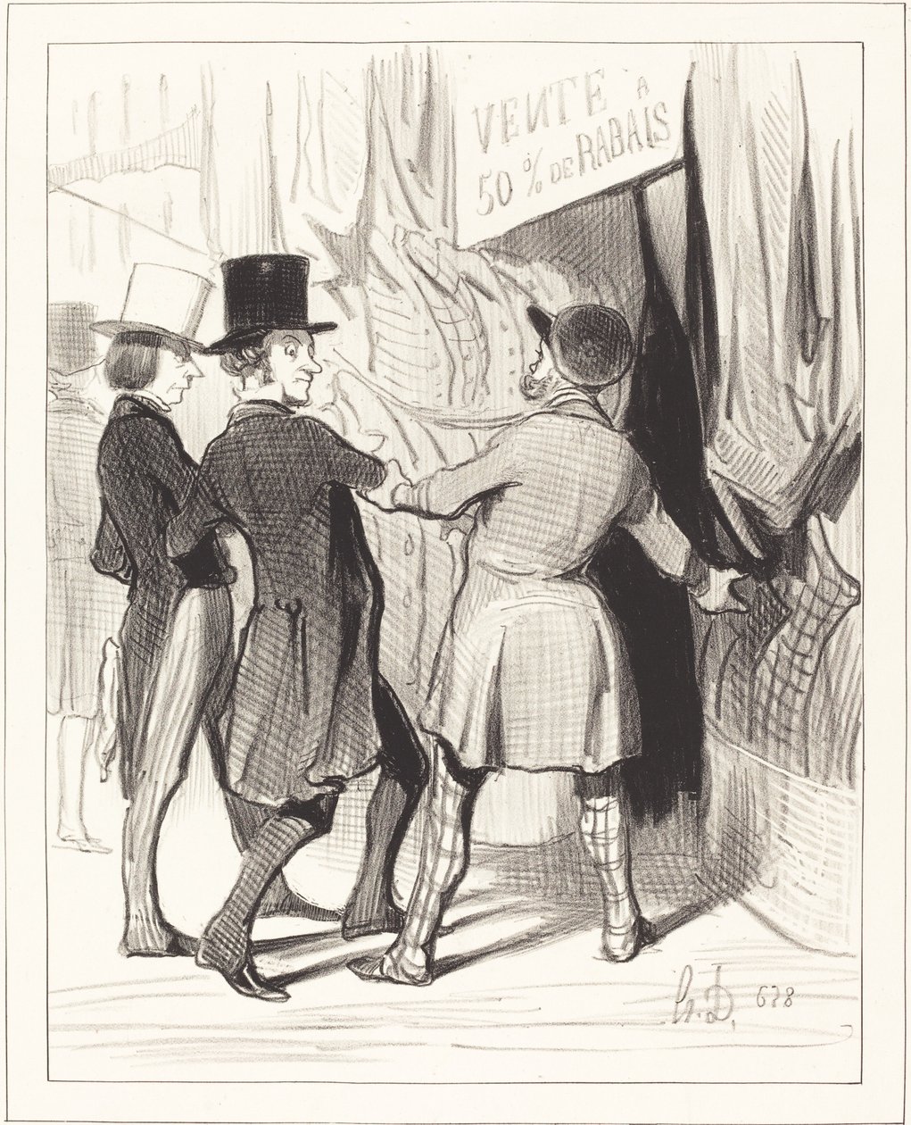 Wejdźcie panowie... oto kilka wspaniałych... autorstwa Honoré Daumier