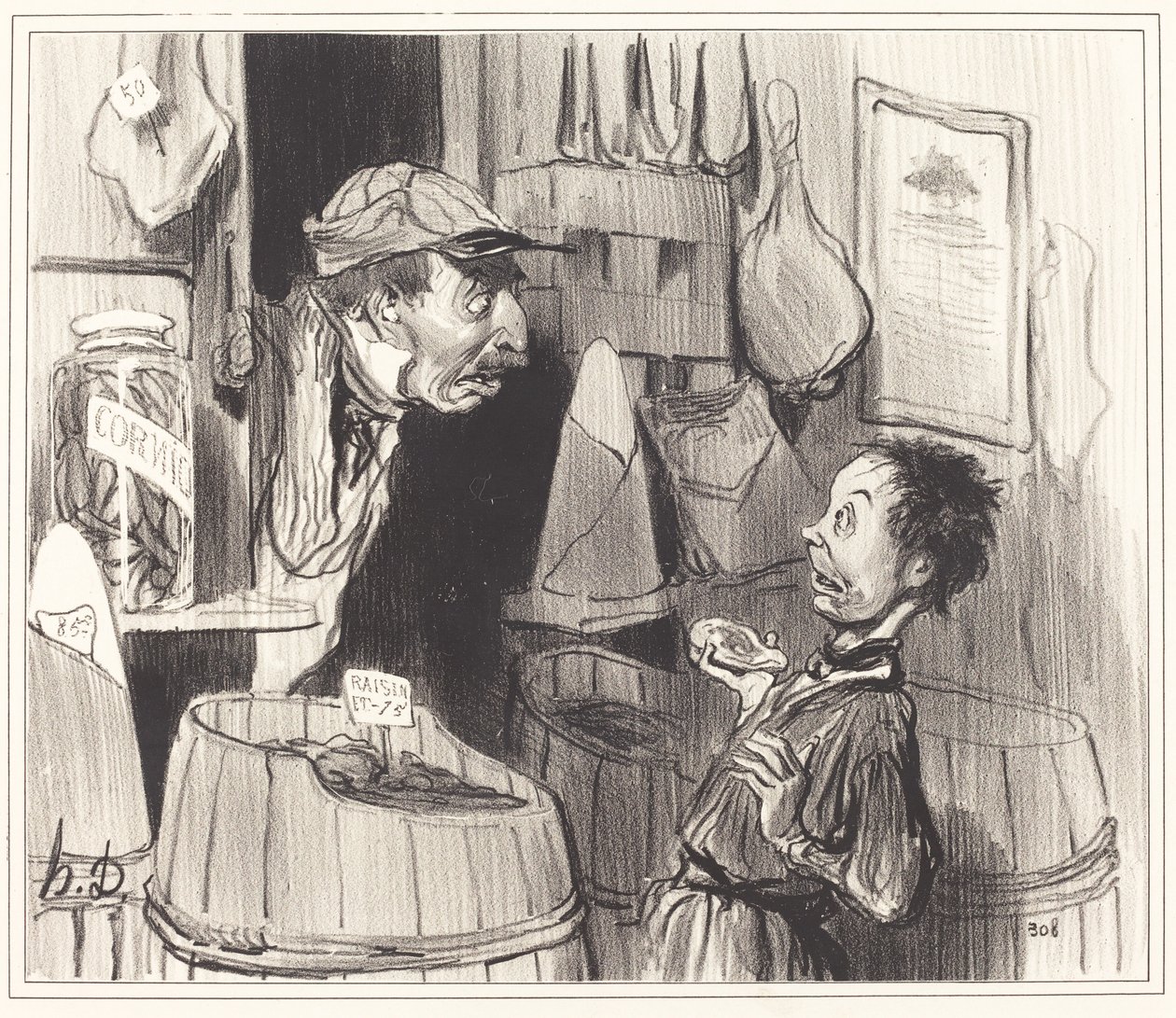 Obywatel sklep spożywczy, czysty i nieskazitelny wojownik... autorstwa Honoré Daumier