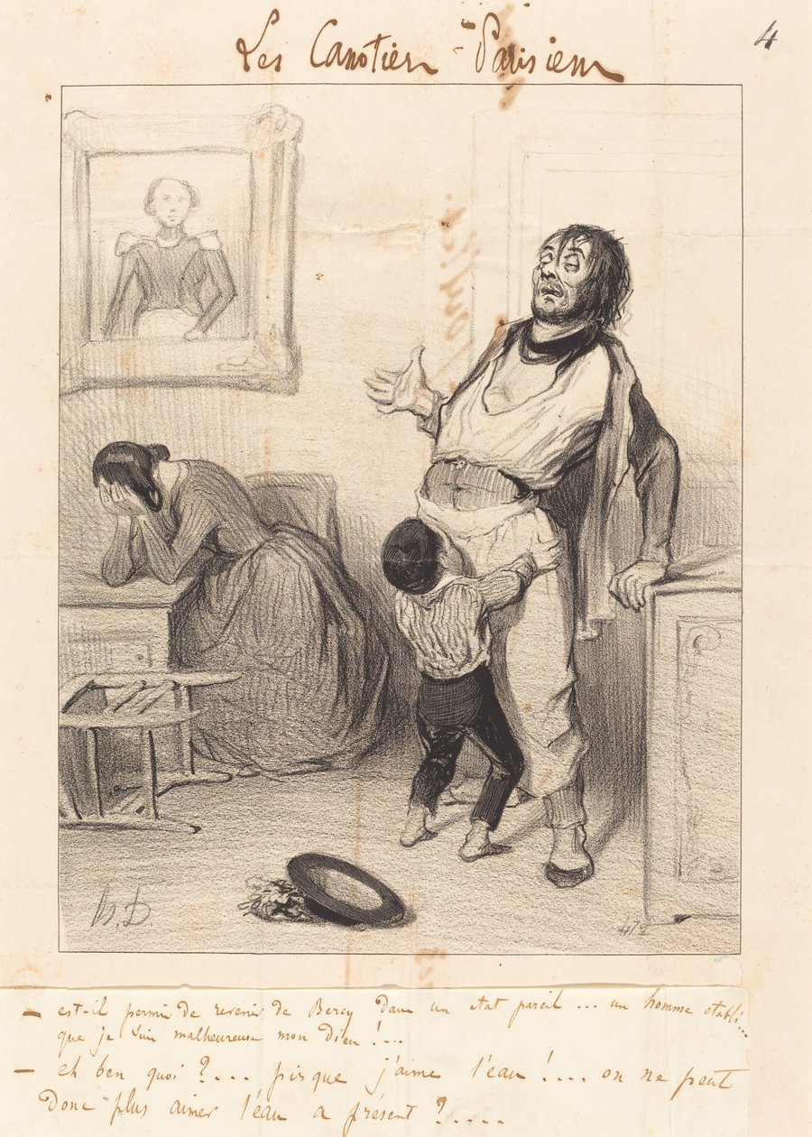 Czy wolno wracać... w takim stanie... autorstwa Honoré Daumier