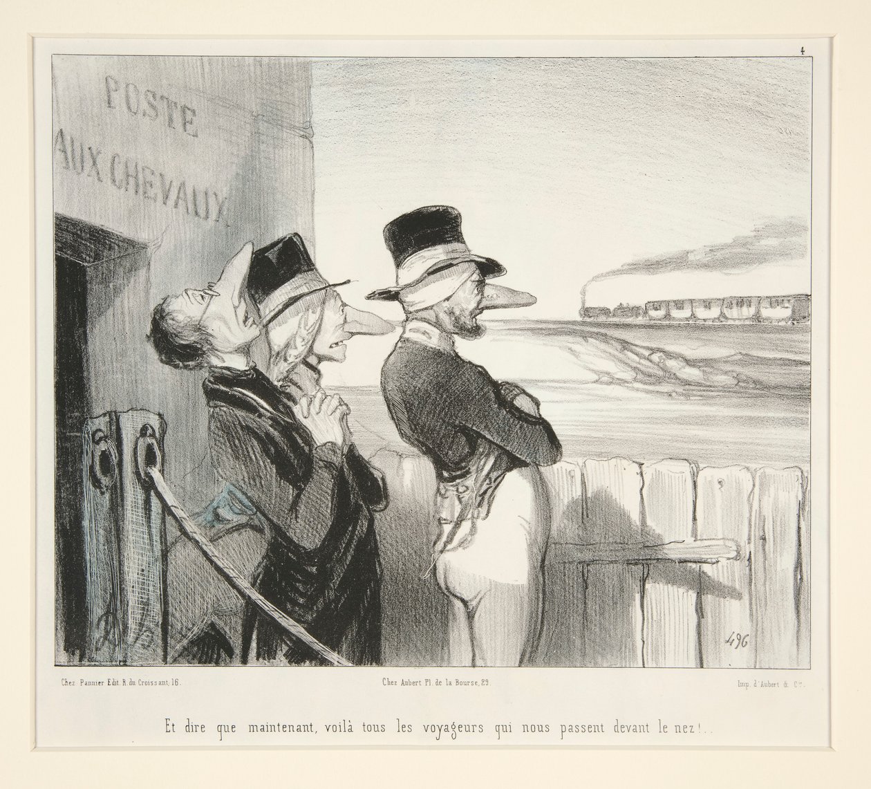 I pomyśleć, że teraz są wszyscy podróżnicy, którzy przechodzą przed nami! autorstwa Honoré Daumier