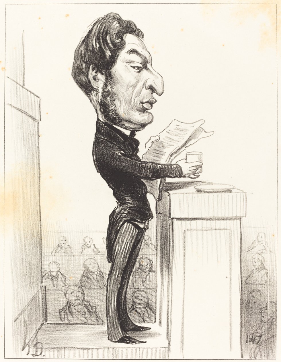 Eugeniusz Rouher autorstwa Honoré Daumier