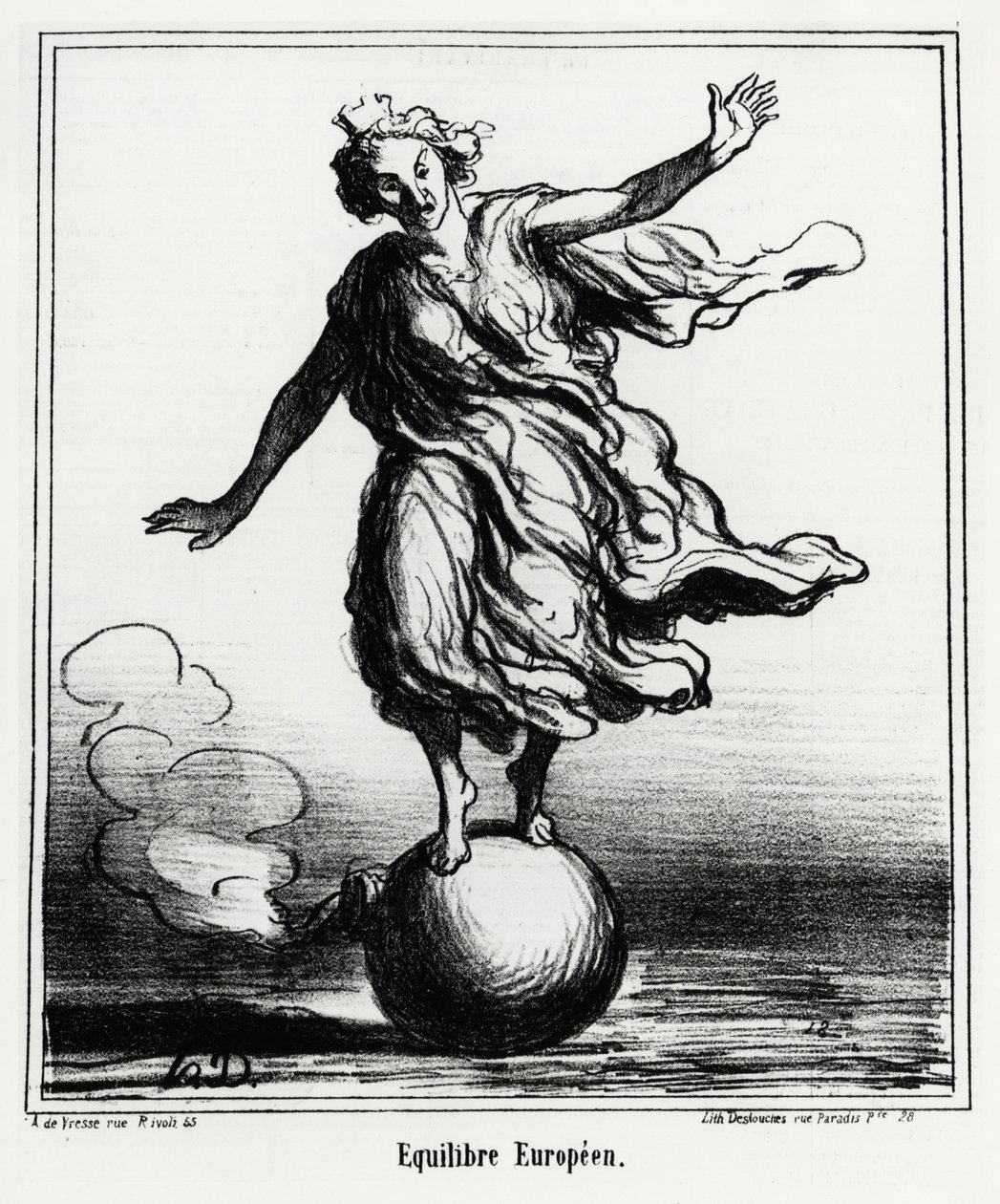 Równowaga europejska. Illustration d