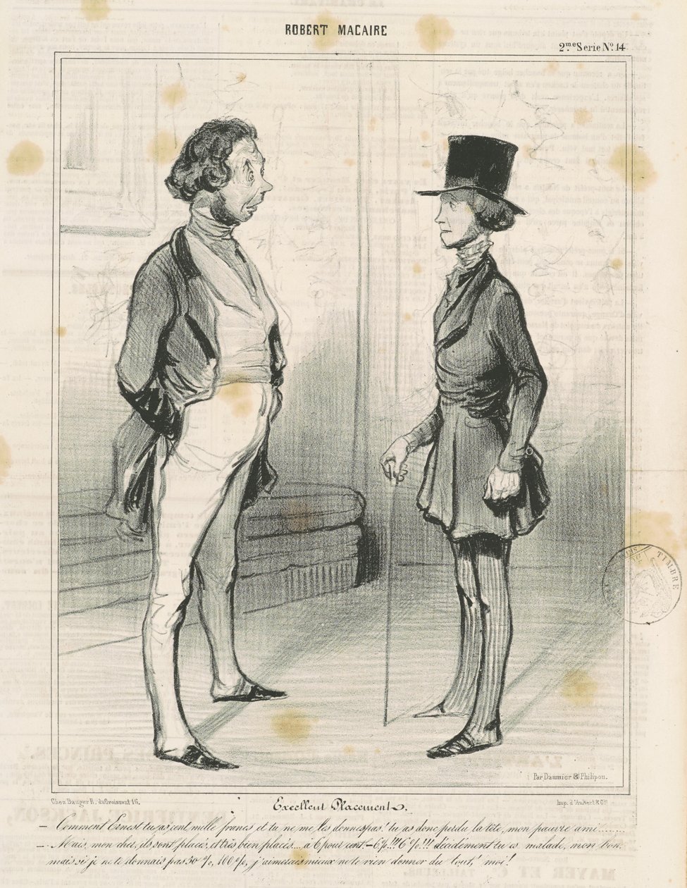 Doskonałe umiejscowienie autorstwa Honoré Daumier