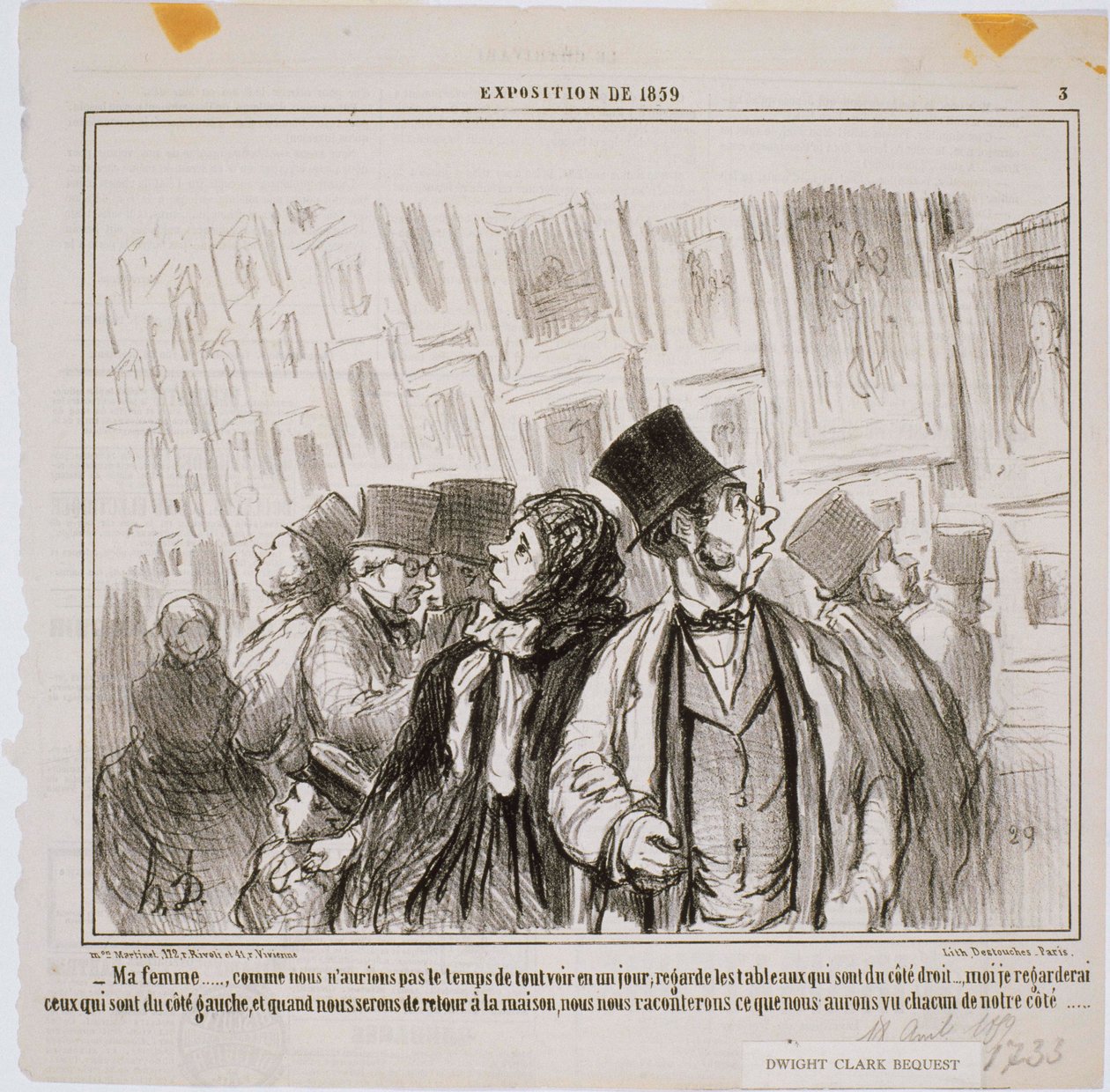 Wystawa z 1859 r. – Moja żona… jak nie mielibyśmy autorstwa Honoré Daumier