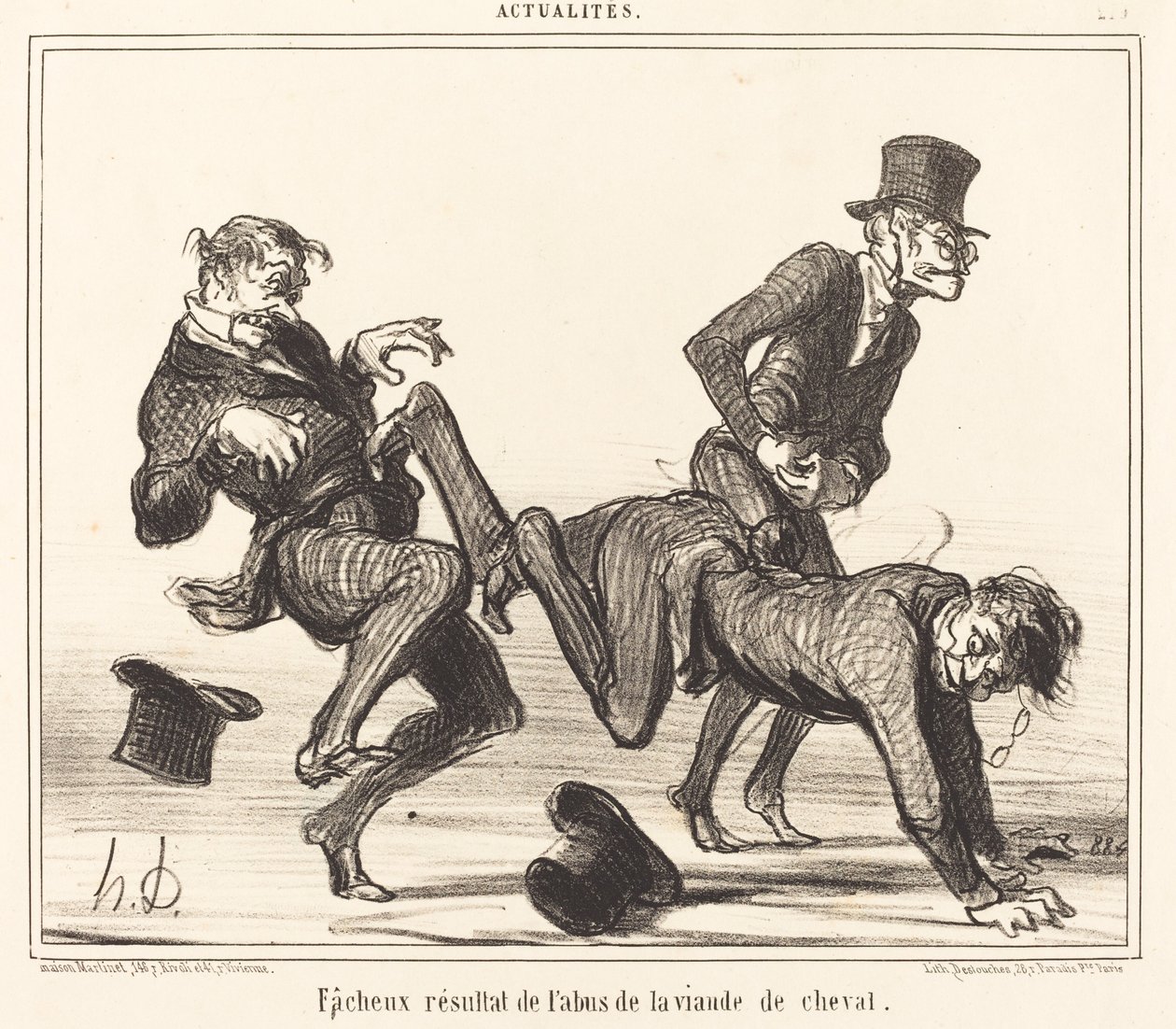 Niefortunny wynik... konina autorstwa Honoré Daumier