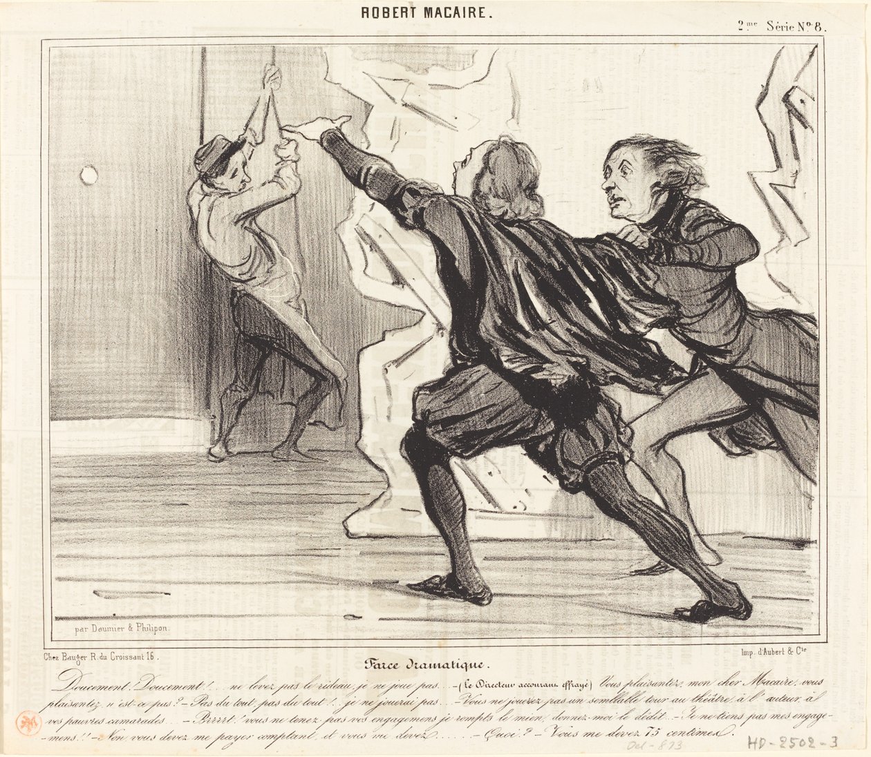 Dramatyczna farsa autorstwa Honoré Daumier