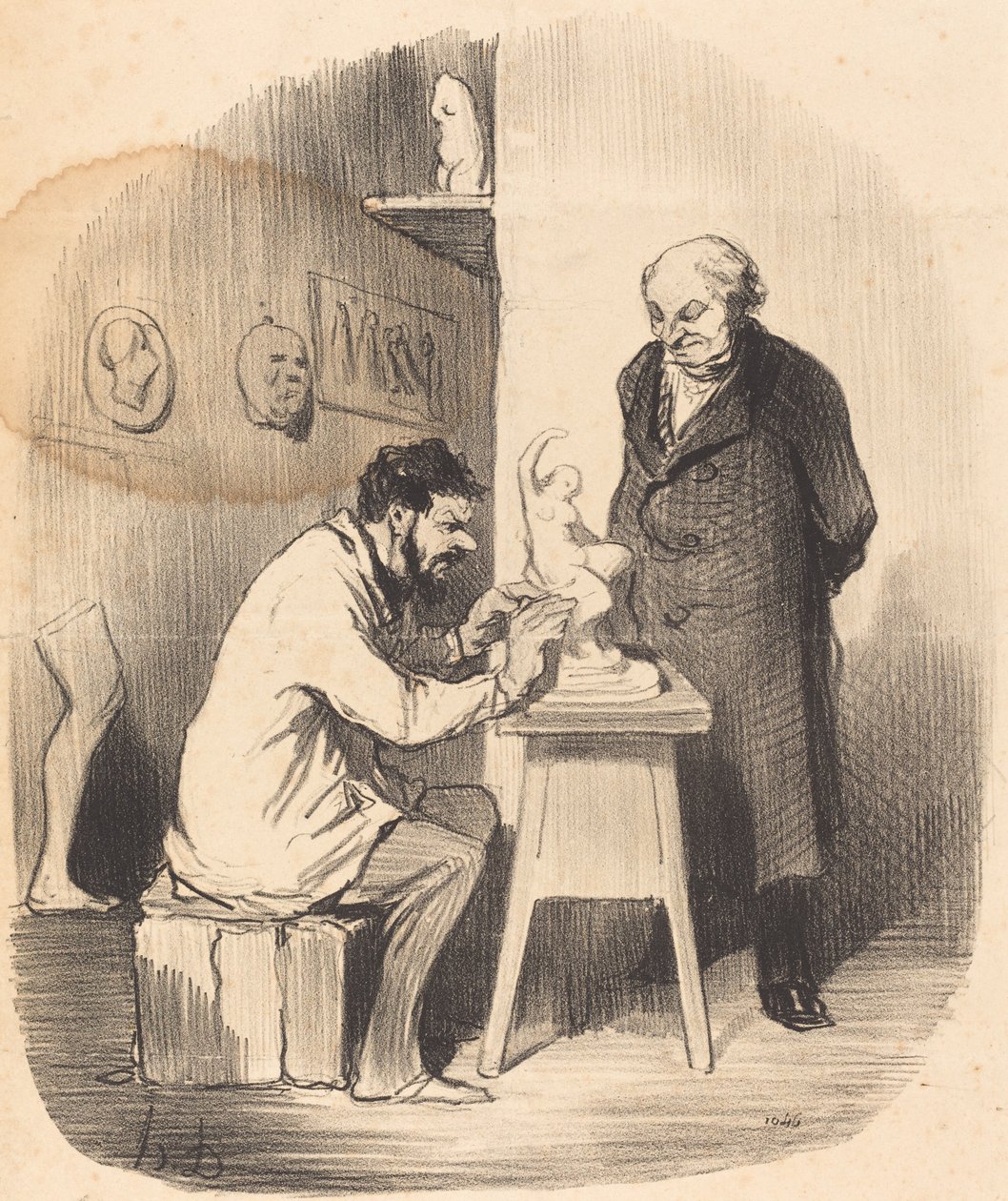 Będę musiał zmusić cię do tego pewnego dnia... autorstwa Honoré Daumier
