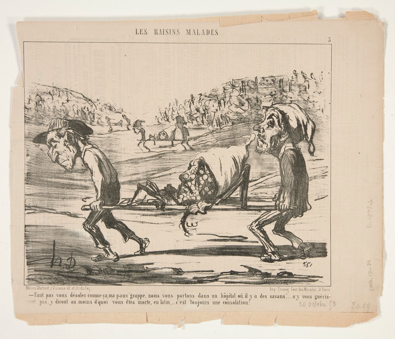 Nie możesz tak żałować, moja biedna autorstwa Honoré Daumier