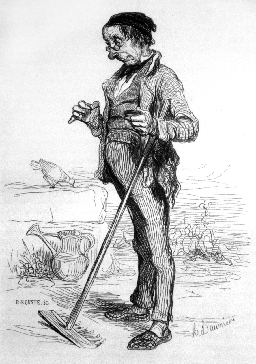 Rencista ogrodniczy autorstwa Honoré Daumier