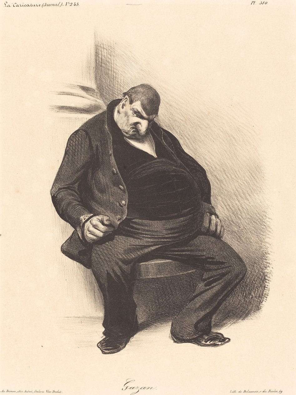 w Gazie autorstwa Honoré Daumier