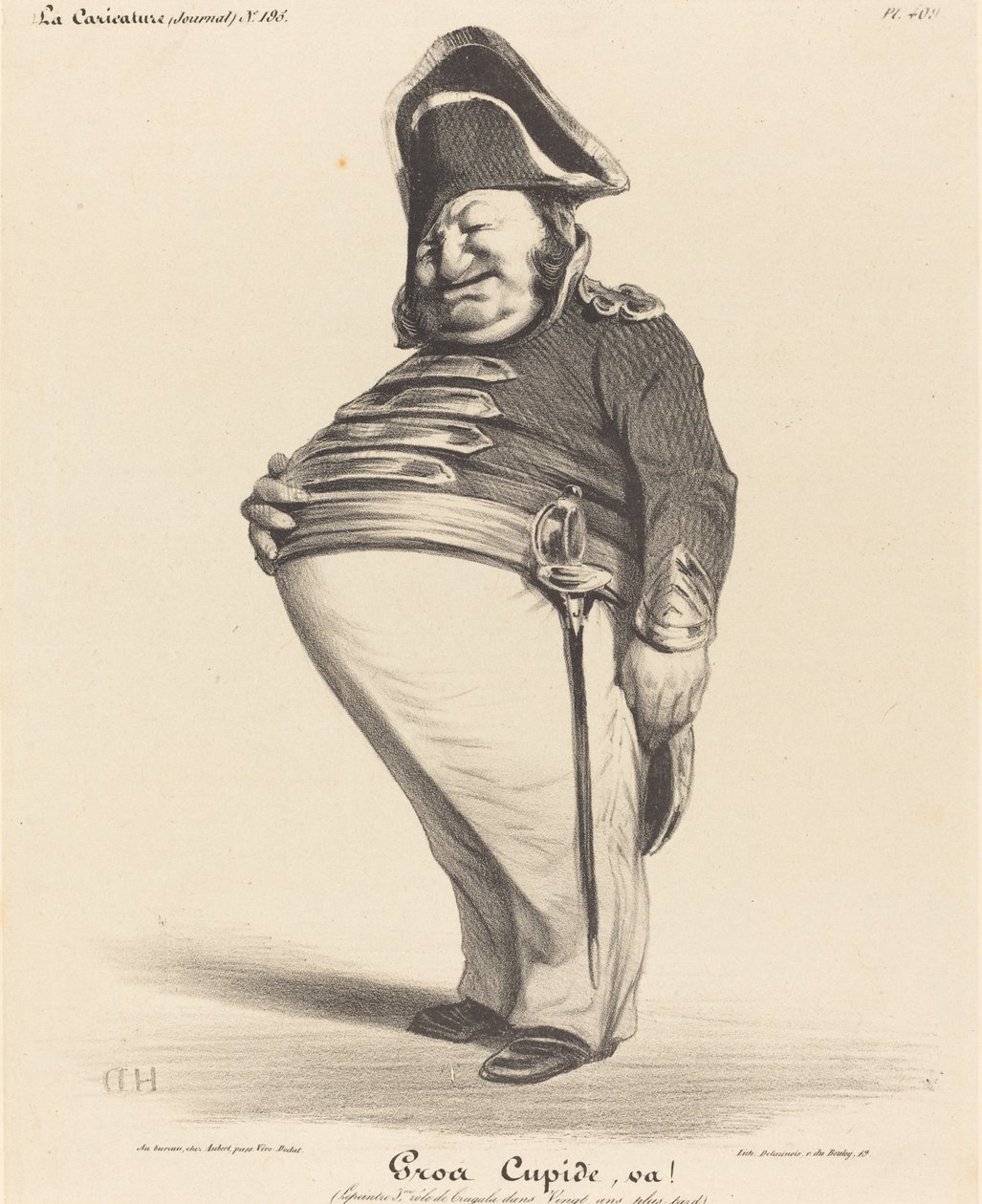 Wielki Kupidyn, idź! autorstwa Honoré Daumier