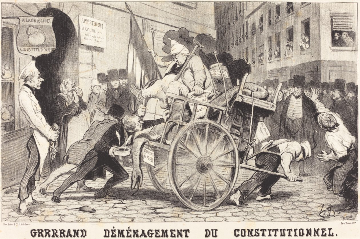 Grrrrand Przeniesienie Konstytucji autorstwa Honoré Daumier