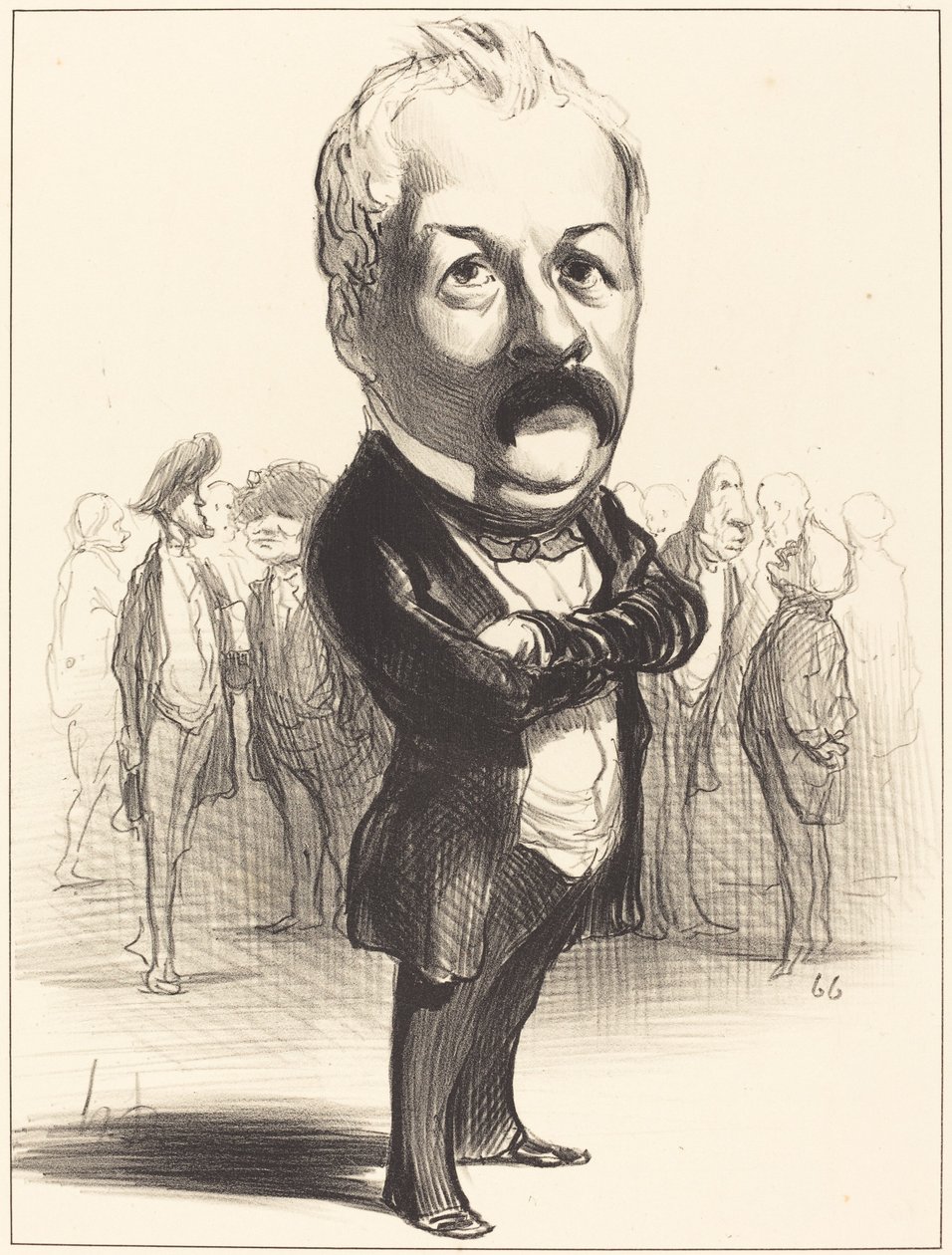 Gustave Sautayra autorstwa Honoré Daumier
