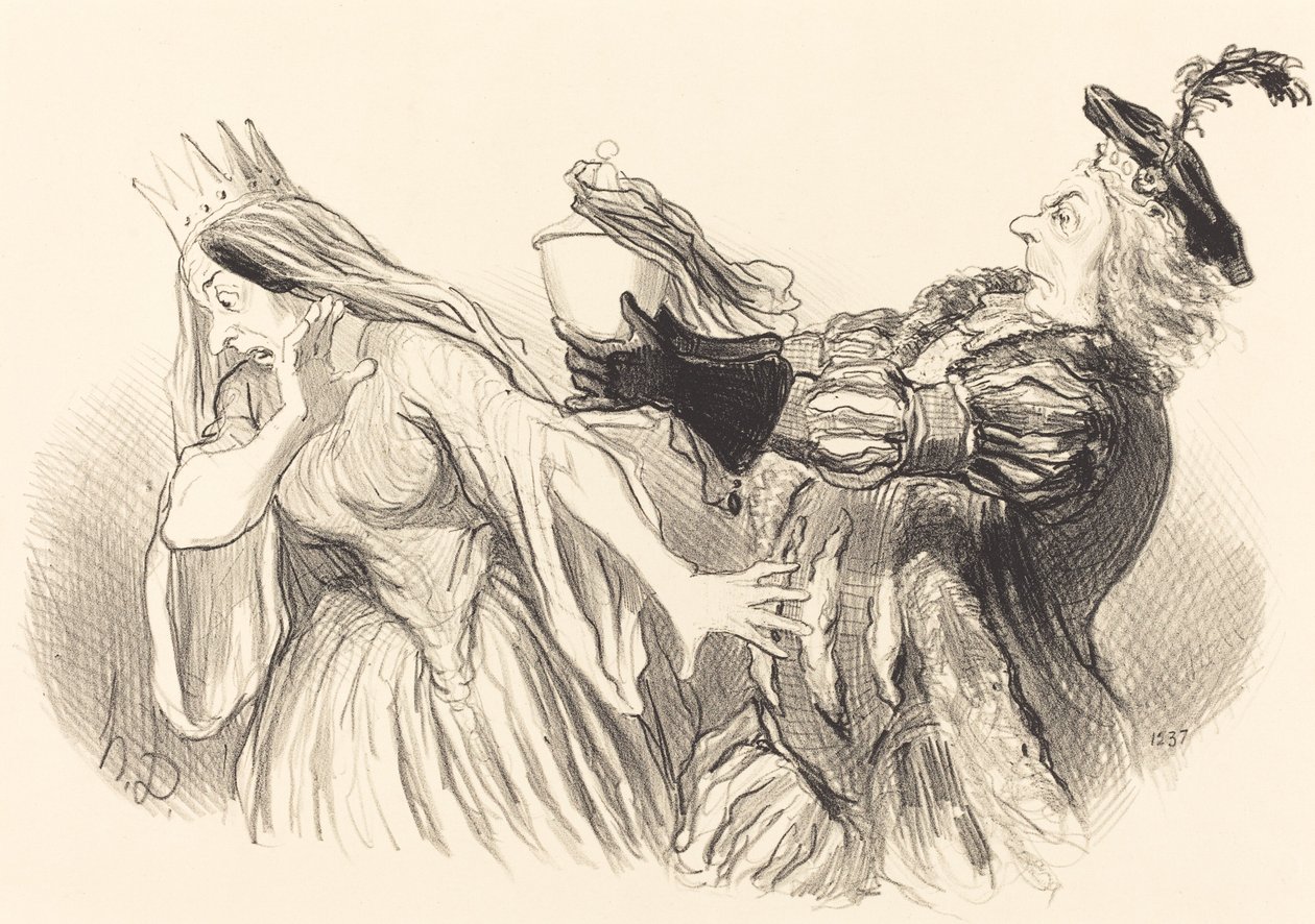 Mała wioska autorstwa Honoré Daumier