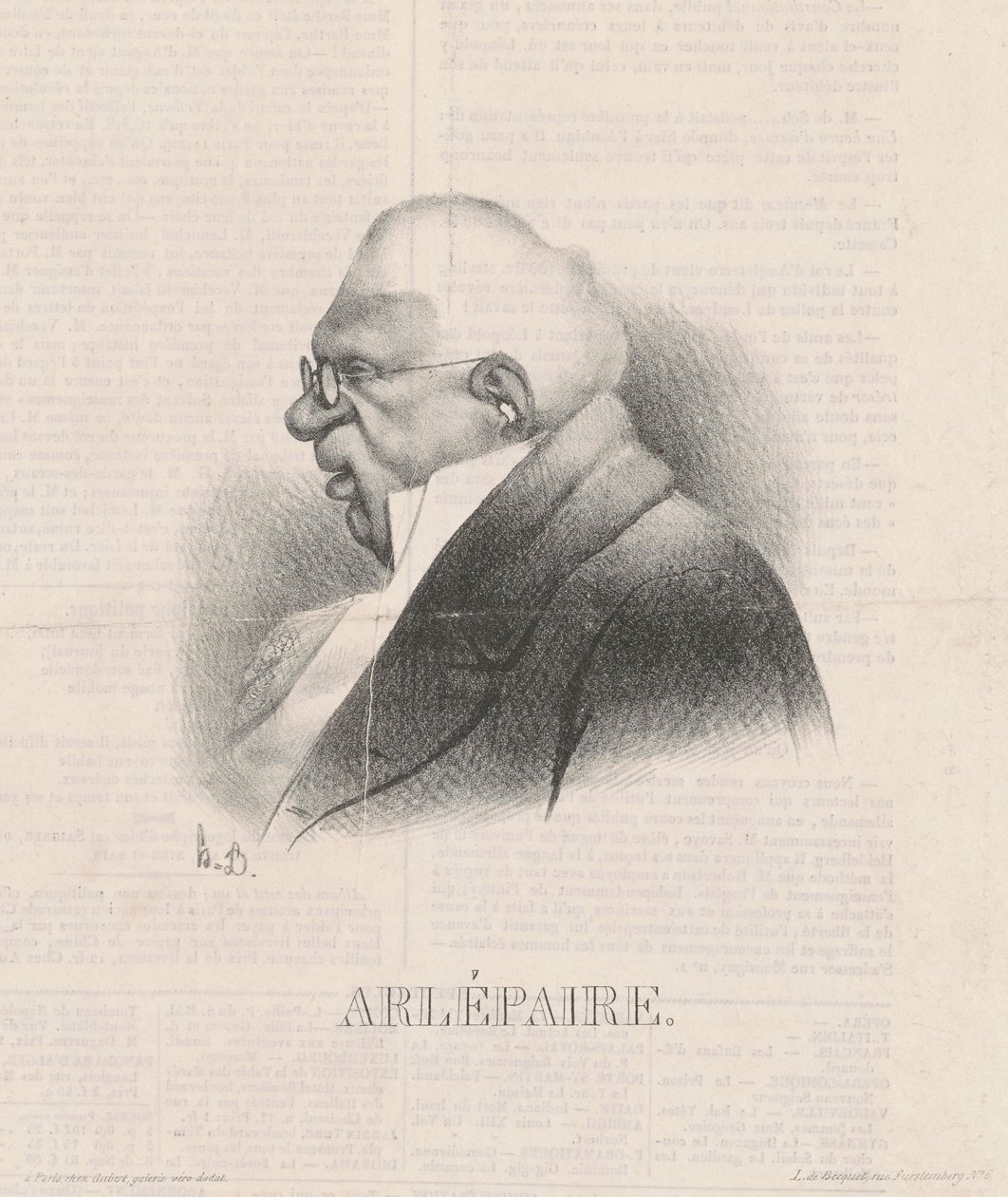 Harlé Père, biust autorstwa Honoré Daumier