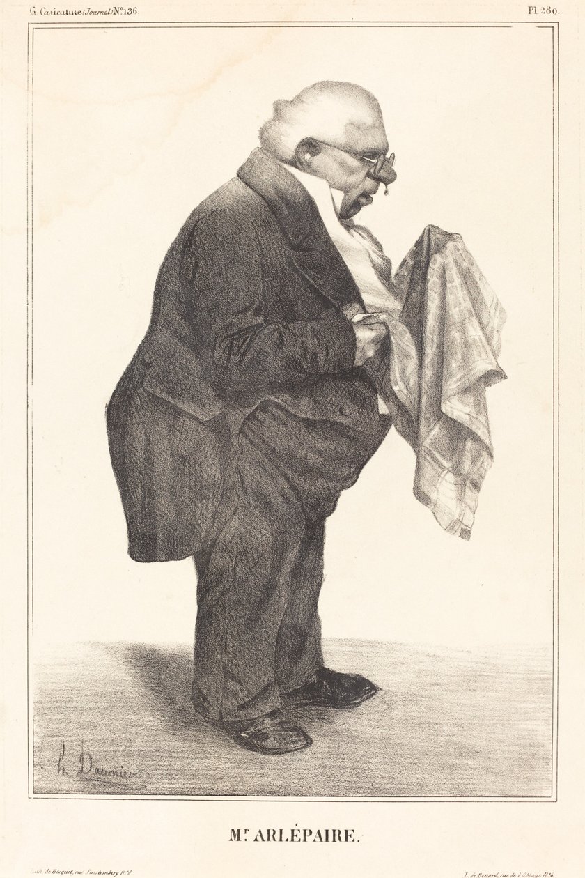 Zmęczony ojciec autorstwa Honoré Daumier