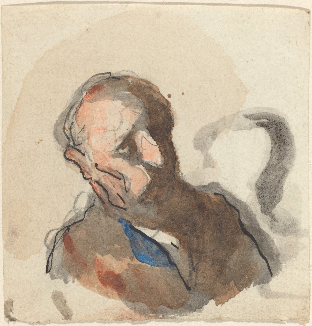 Głowa mężczyzny autorstwa Honoré Daumier