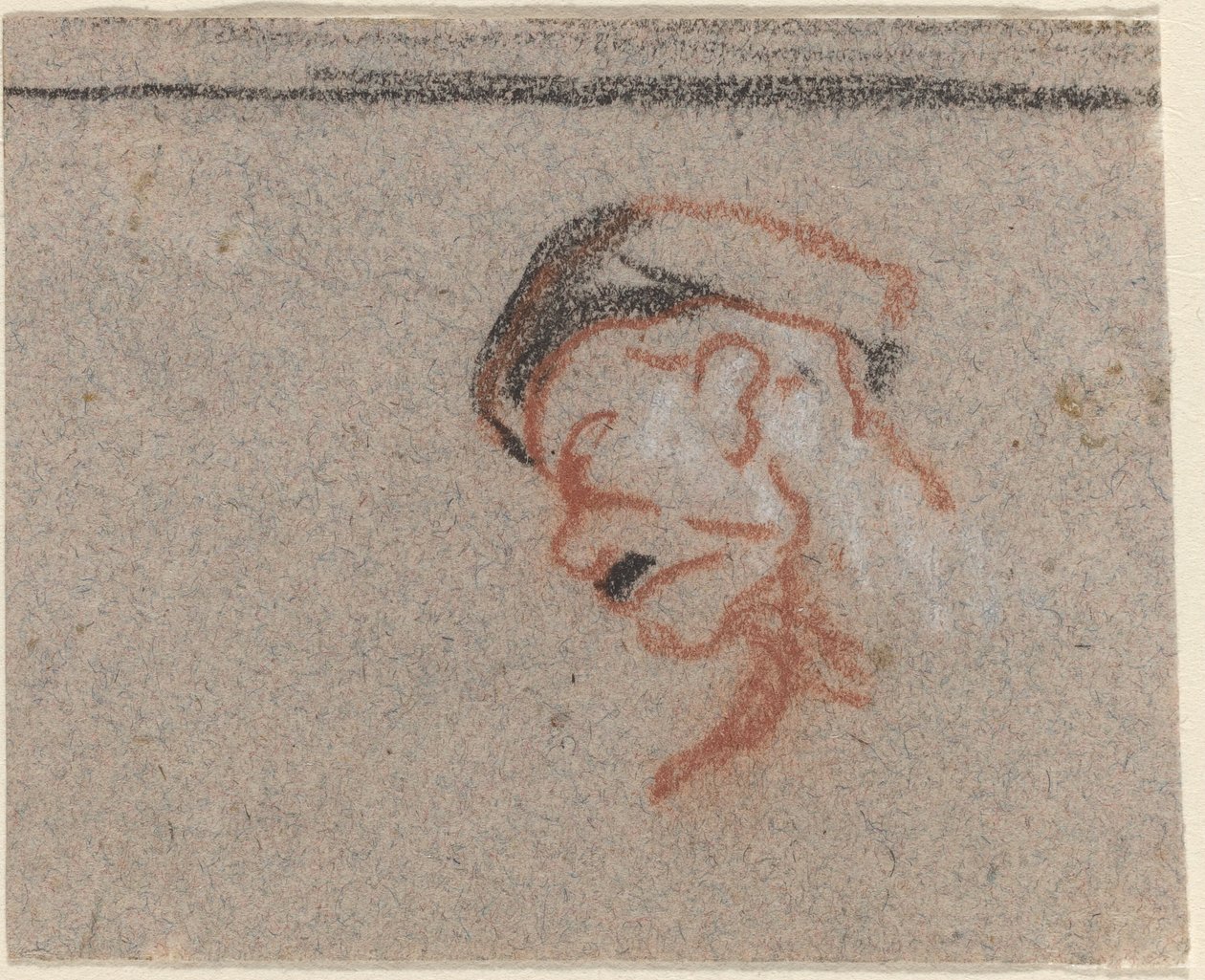 Głowa mężczyzny autorstwa Honoré Daumier