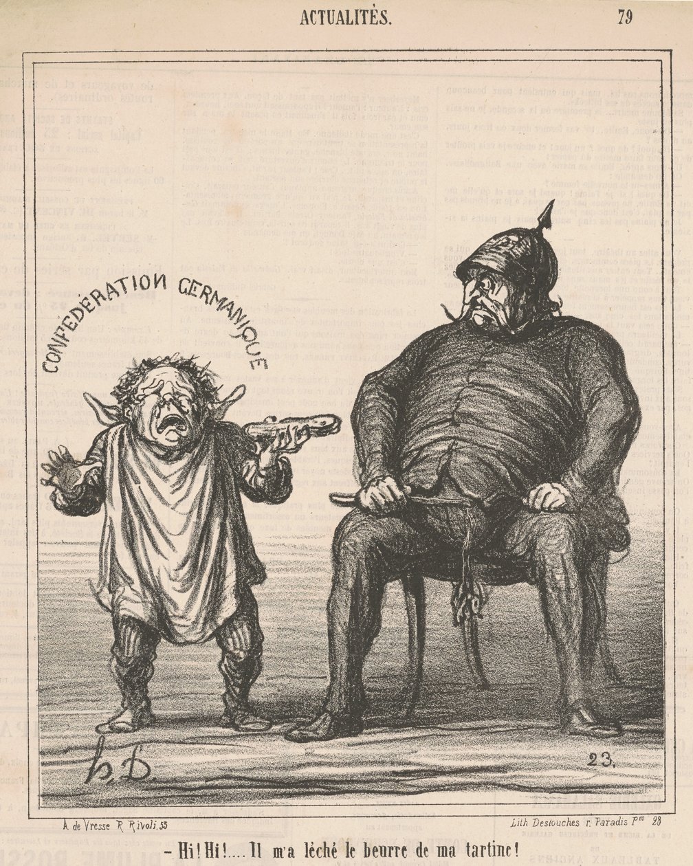 Cześć! Siema! ...zlizał masło z mojego tosta autorstwa Honoré Daumier