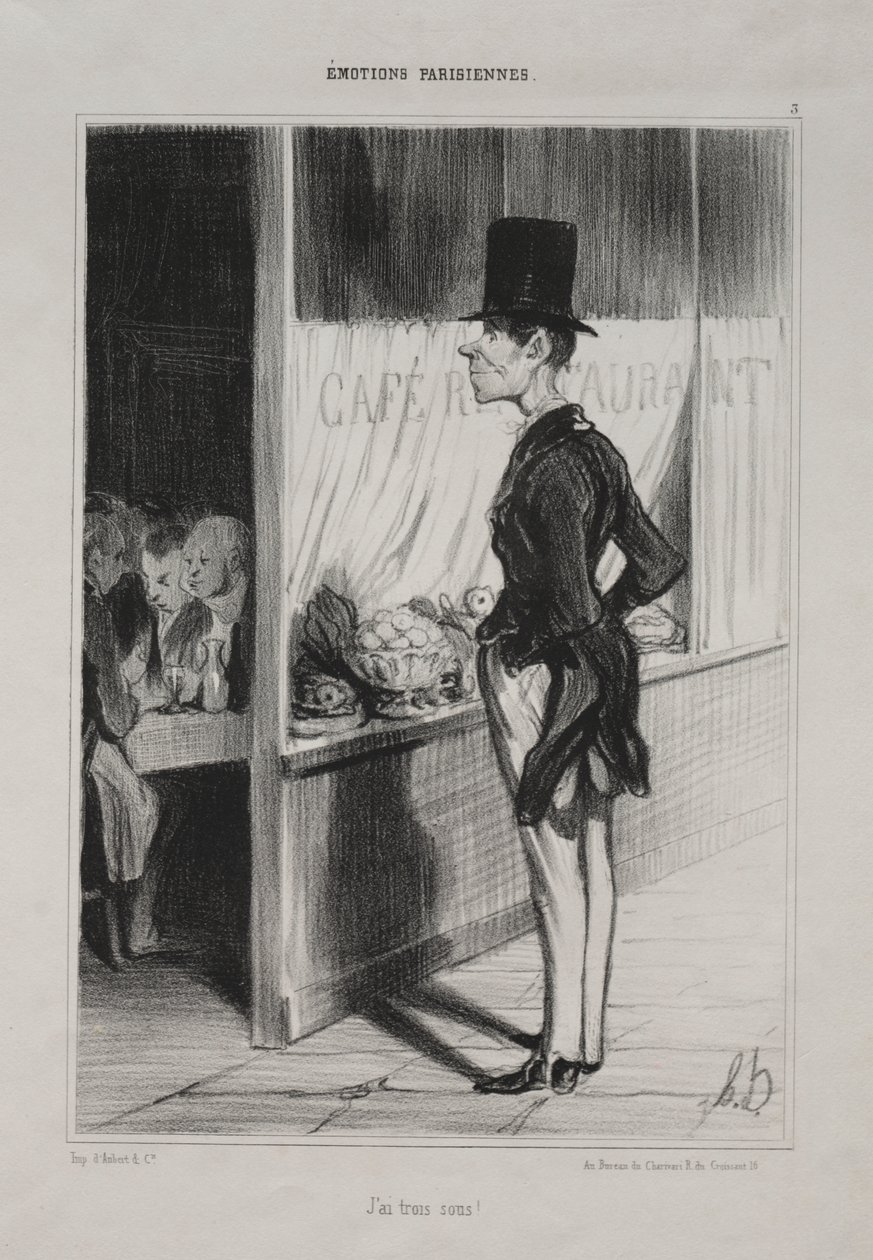 Mam trzy su! autorstwa Honoré Daumier