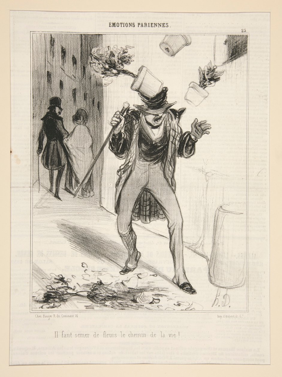 Musimy siać kwiaty sposobem na życie! autorstwa Honoré Daumier