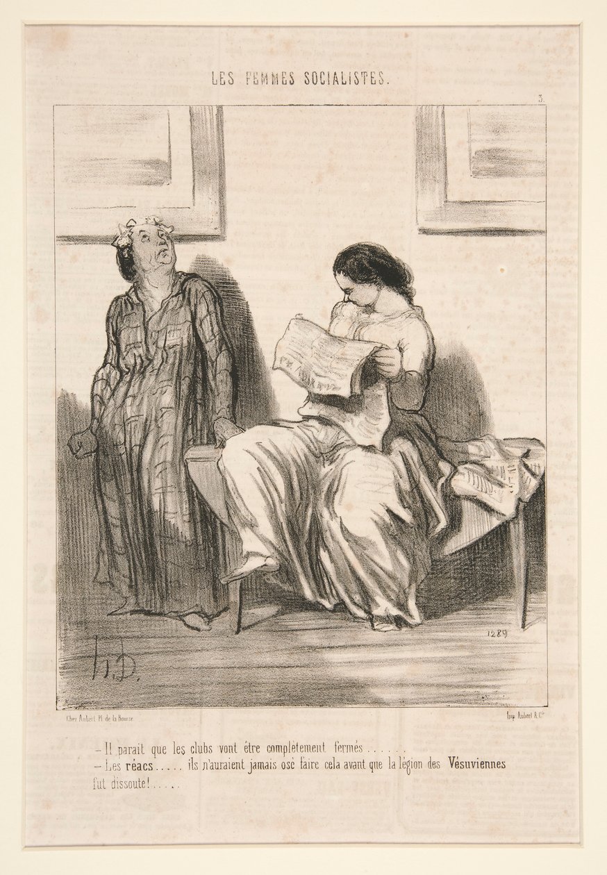 Wygląda na to, że kluby zostaną całkowicie zamknięte autorstwa Honoré Daumier