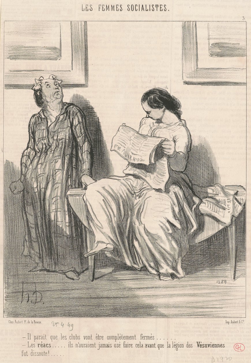 Wygląda na to, że kluby zostaną... zamknięte... autorstwa Honoré Daumier