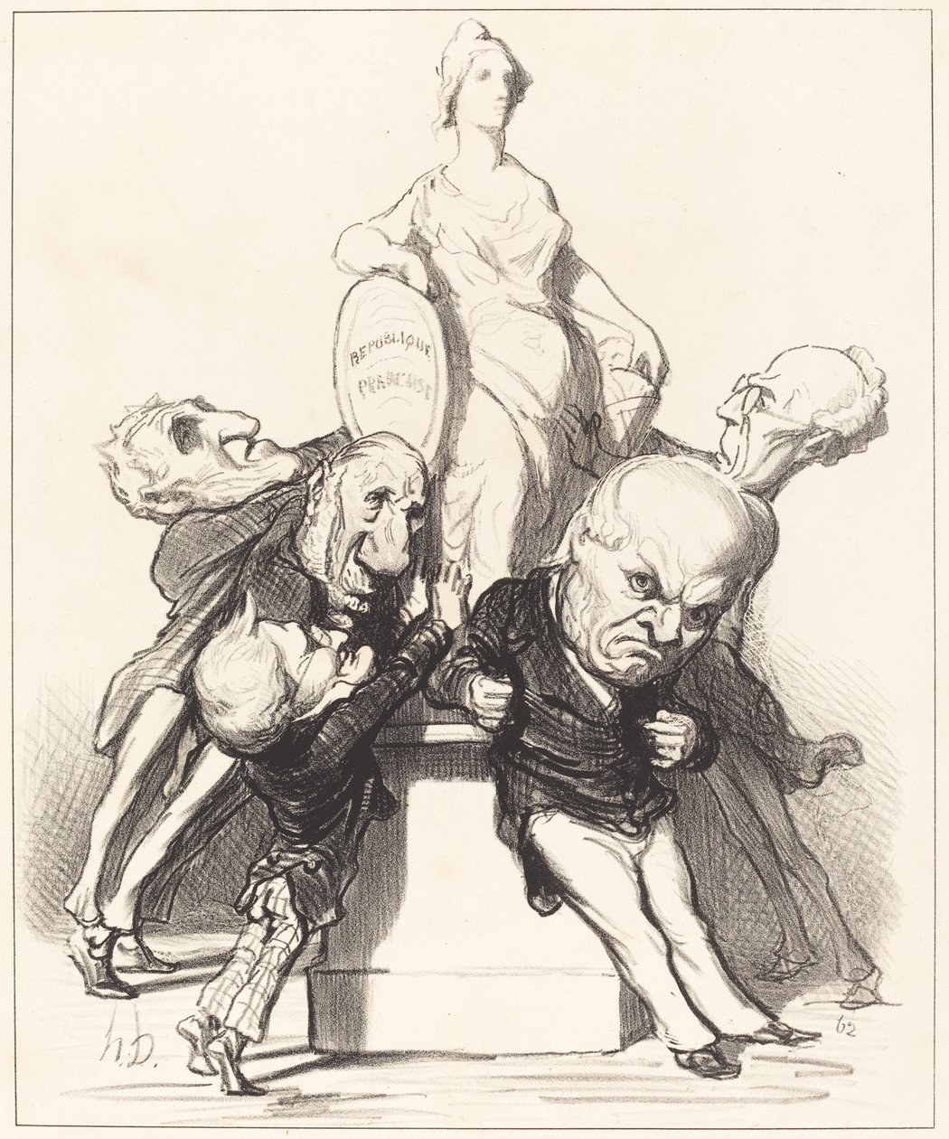 Twierdzą, że ją wspierają autorstwa Honoré Daumier