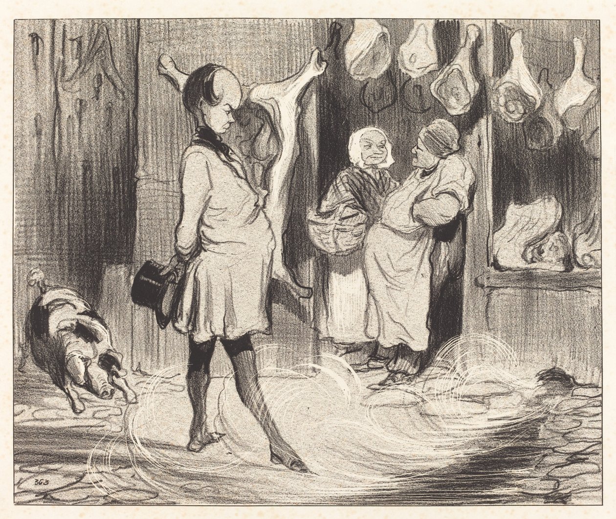 Wrażenia z podróży wielkiego poety autorstwa Honoré Daumier