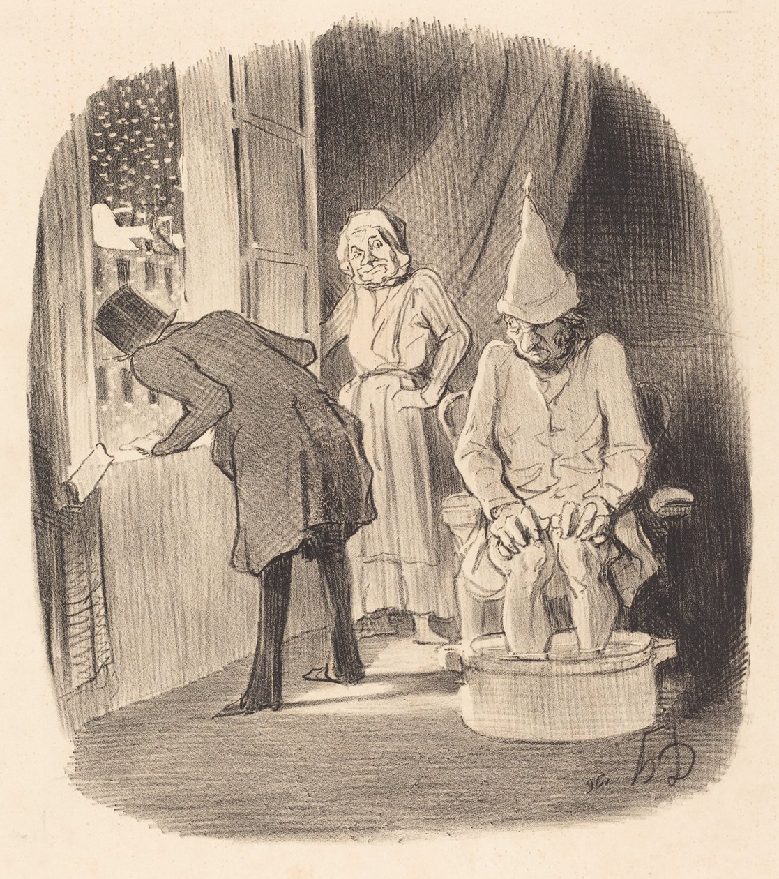 Wada oddania zakwaterowania... autorstwa Honoré Daumier