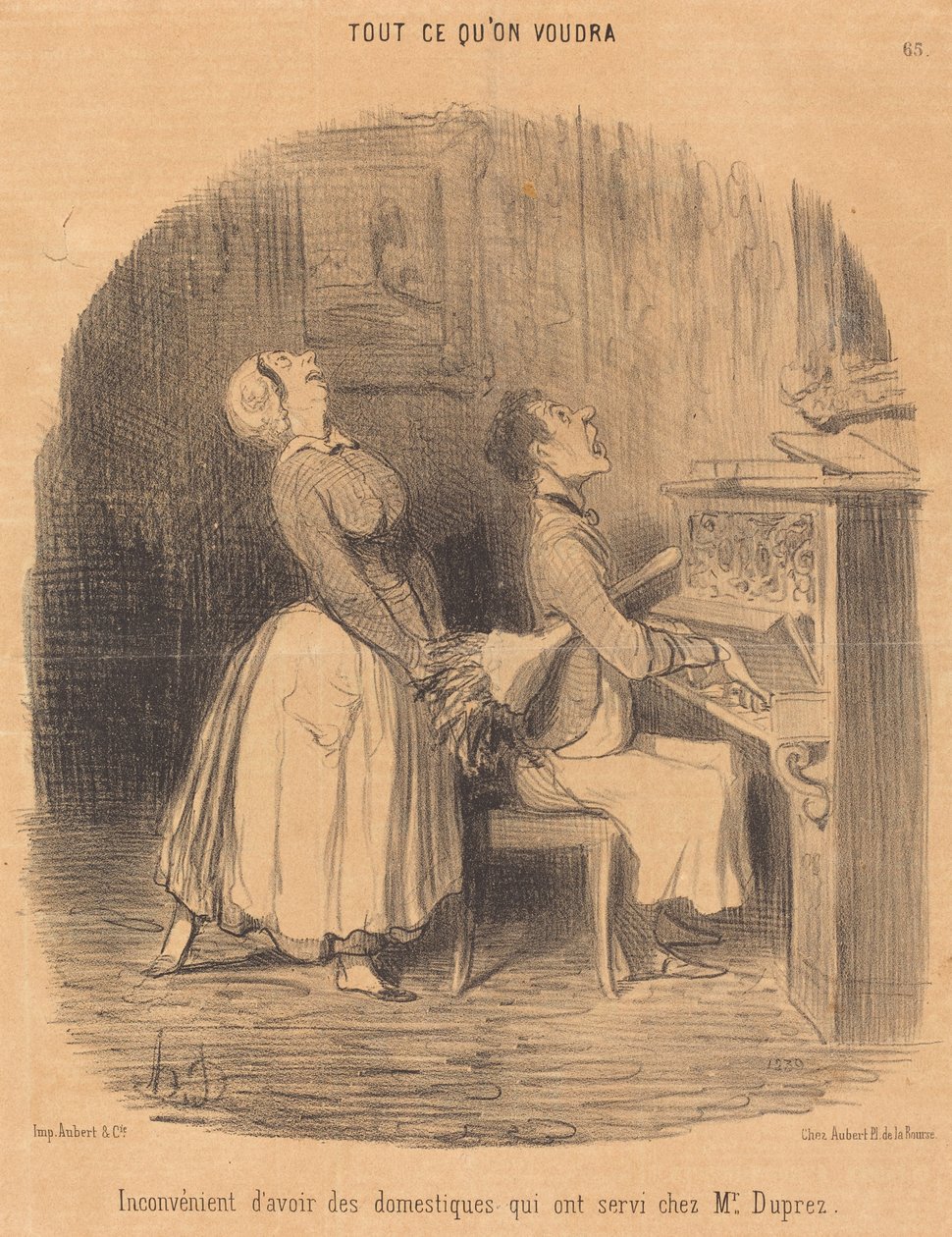 Wada... służących, którzy służyli u pana Dupreza autorstwa Honoré Daumier