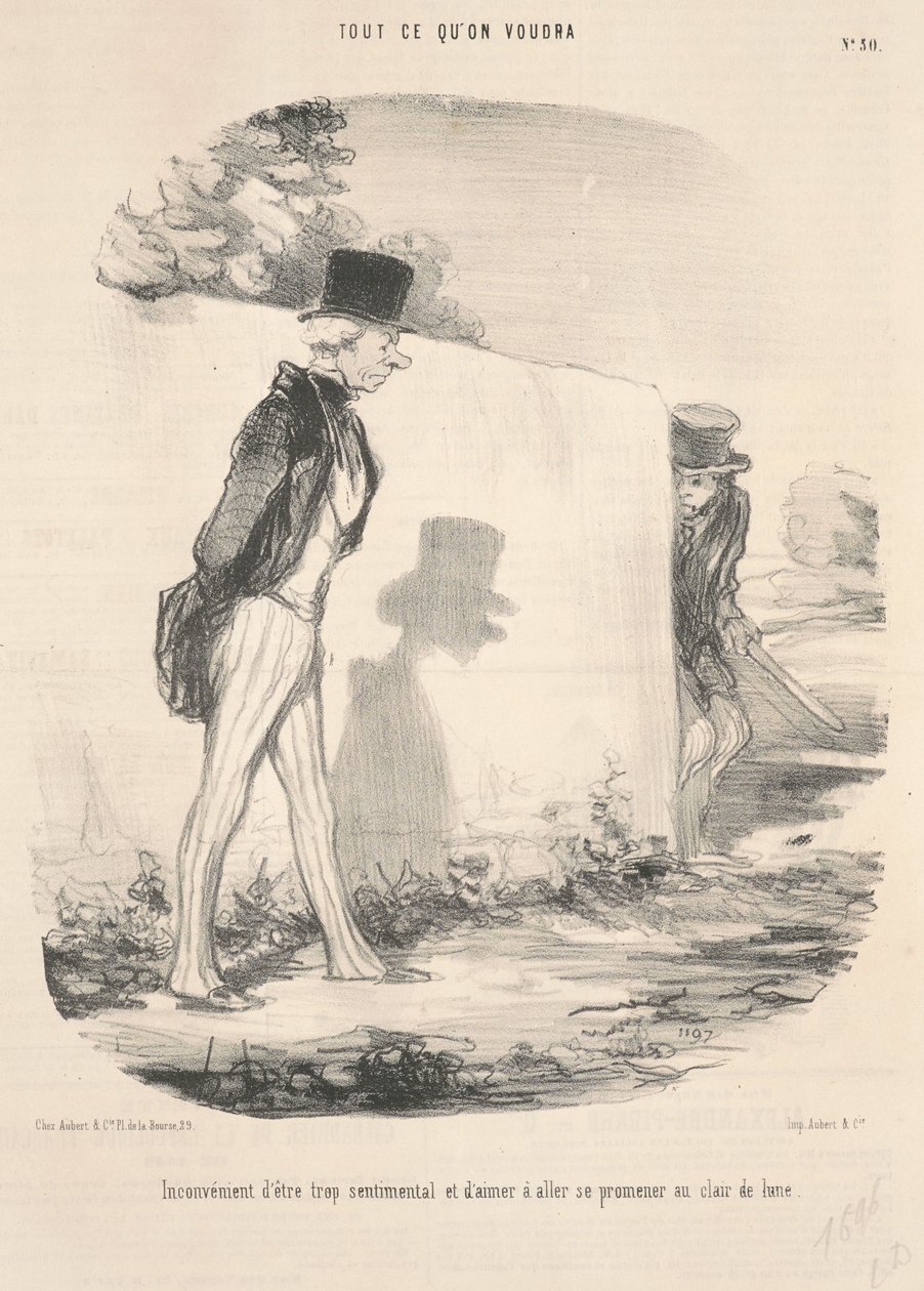 Minusem bycia zbyt sentymentalnym... autorstwa Honoré Daumier