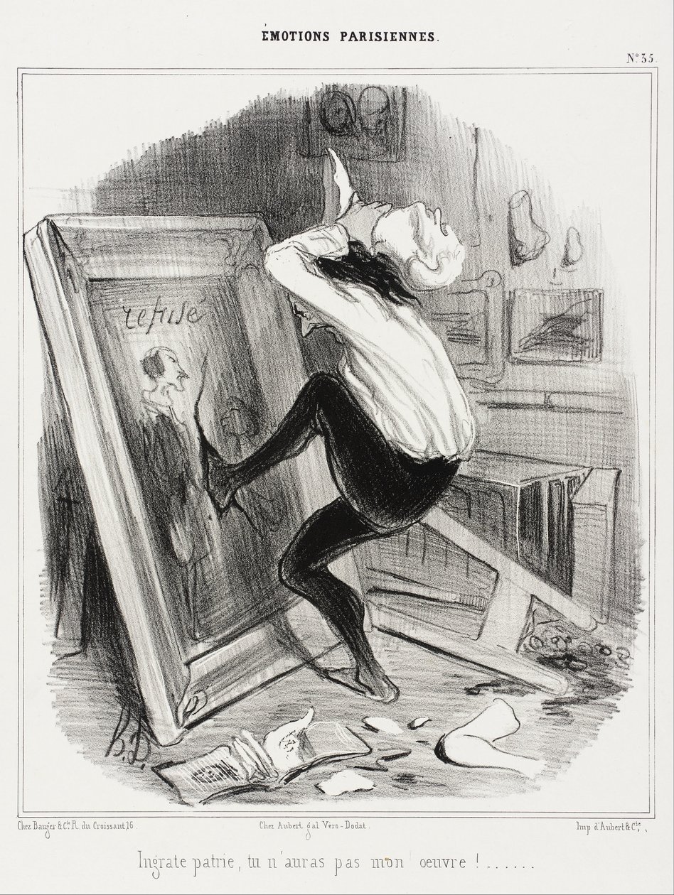 Niewdzięczny kraju, nie dostaniesz mojej pracy!... autorstwa Honoré Daumier