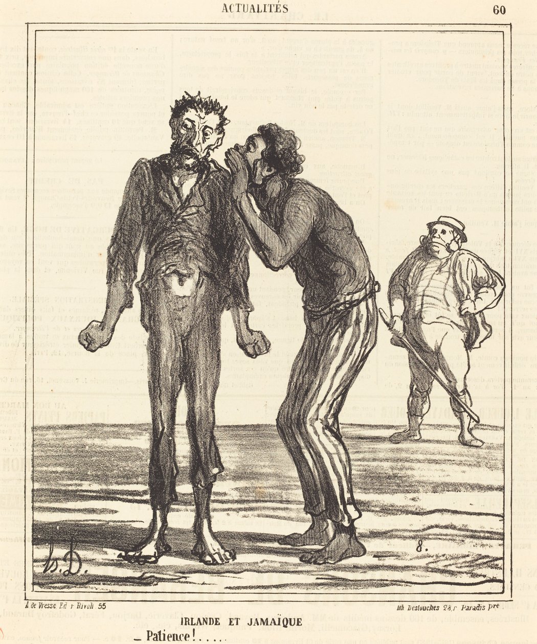 Irlandia i Jamajka - Cierpliwość!... autorstwa Honoré Daumier