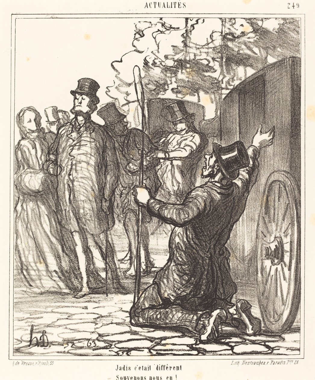 Kiedyś było inaczej autorstwa Honoré Daumier