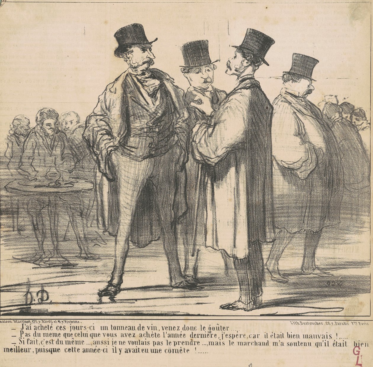 Kupiłem... beczkę wina... autorstwa Honoré Daumier